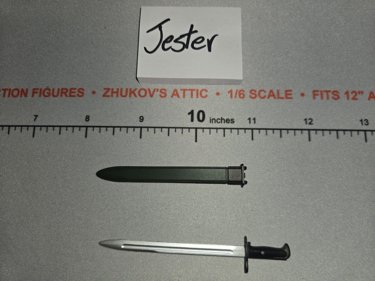 1/6 Scale WWII US M1 Garand Bayonet with Scabbard