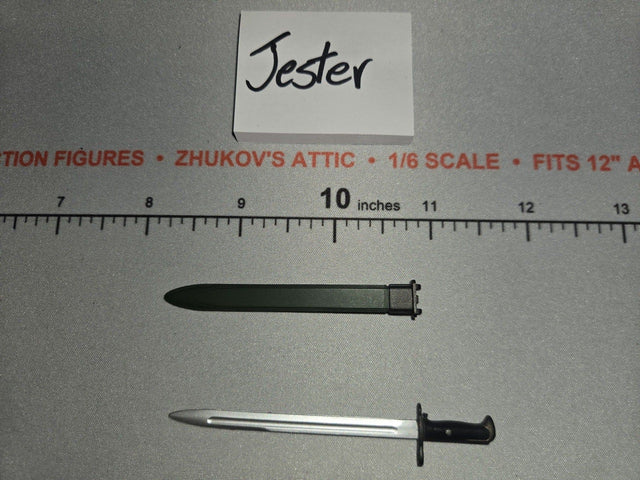 1/6 Scale WWII US M1 Garand Bayonet with Scabbard