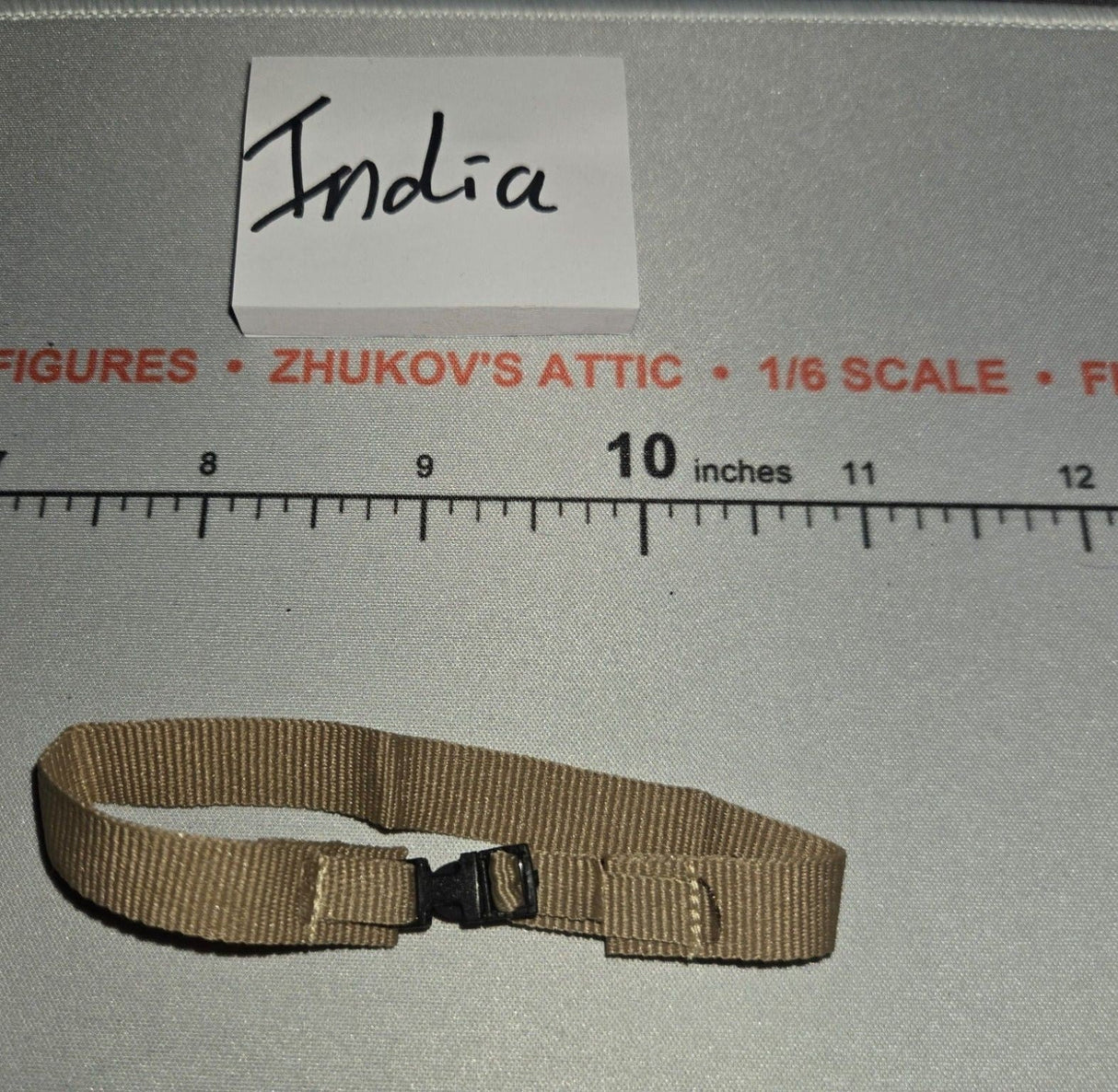 1/6 Scale Modern Era Tan Belt with Quick Release Buckle