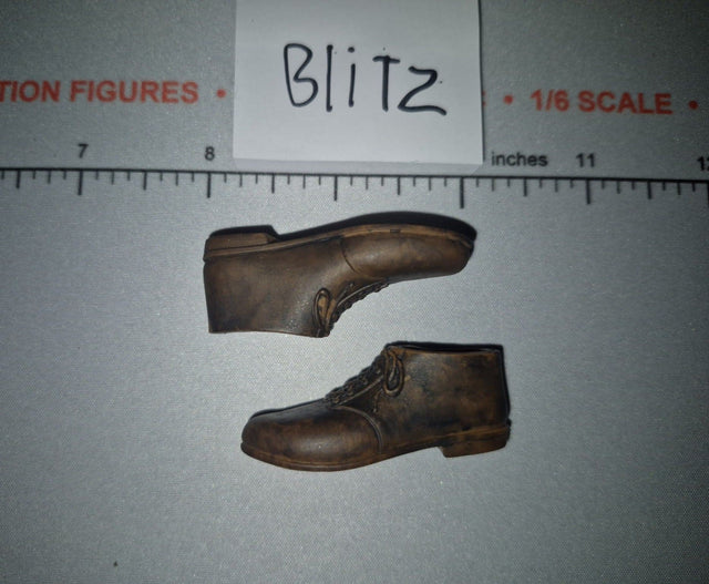 1/6 Scale Brown Civilian Shoes