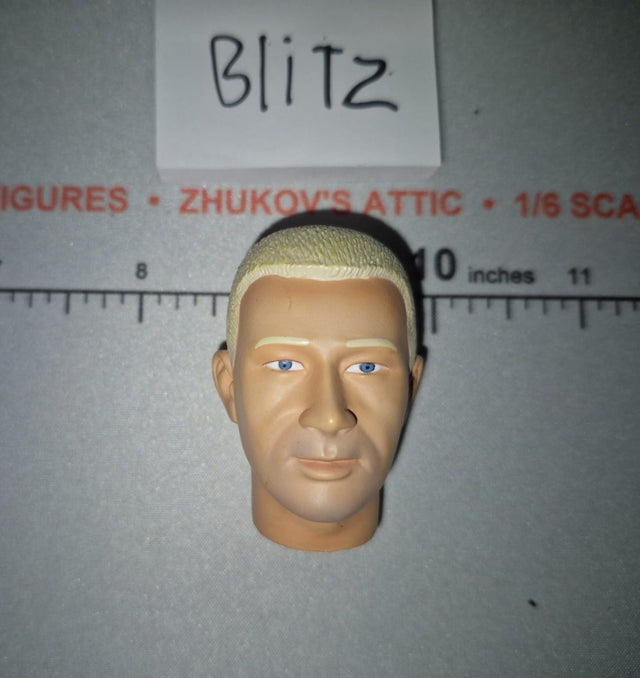 1/6 Scale Dragon Male Head Sculpt with Blonde Hair