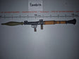1/6 Scale Modern Era Russian RPG-7 Antitank Rocket Launcher with Warhead
