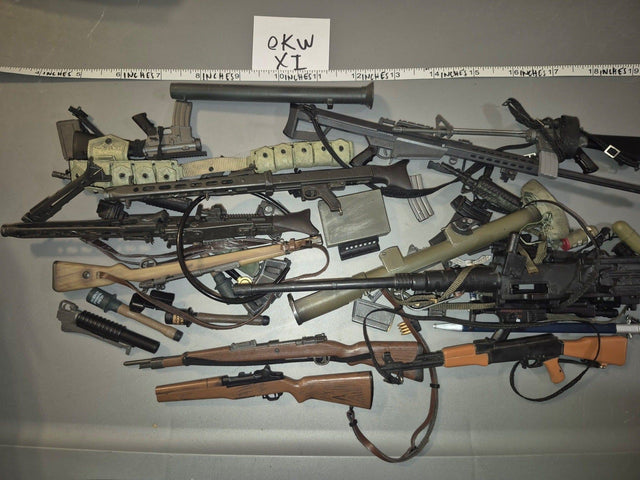 1/6 Scale Mixed Era Broken Weapons and Gear Lot