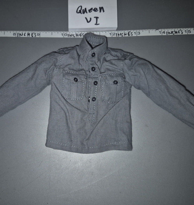 1/6 Scale WWII German Grey Work Shirt - Soldier Story