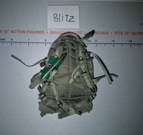 1/6 Scale Modern Era Tactical MOLLE Backpack with Ghillie Net