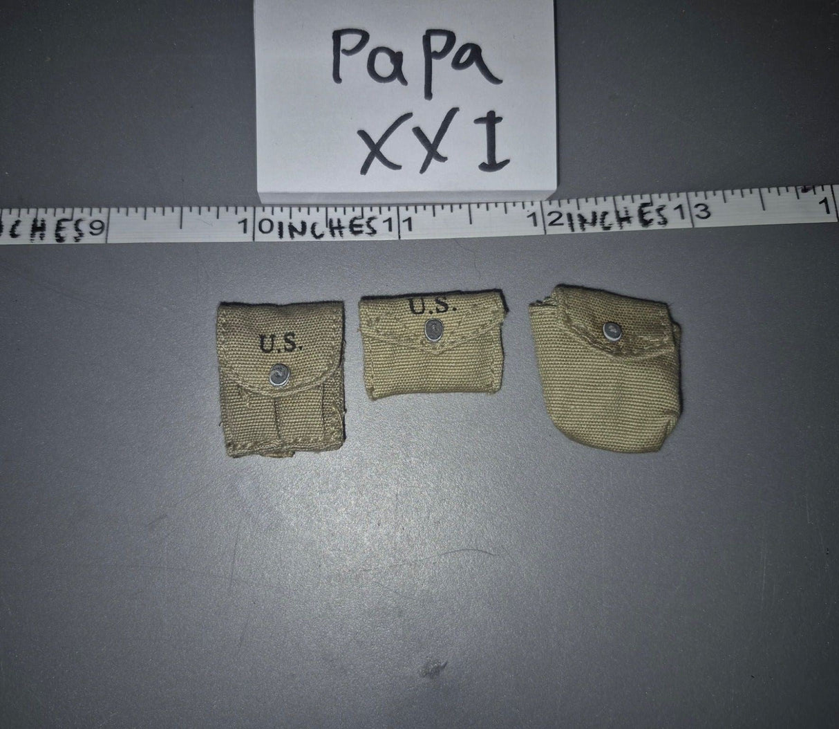 1/6 Scale WWII US Ammunition Pouches Lot - DID