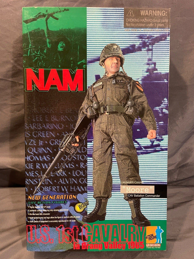 1/6 Scale Vietnam US 1st Cavalry Ia Drang Valley Lieutenant Colonel Moore CAV Battalion Commander Action Figure - NIB Dragon