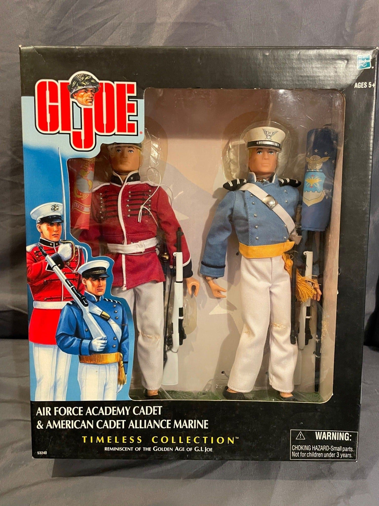 1/6 Scale Vintage Remake GI Joe Air Force Academy Cadet and American Cadet Alliance Marine Figures - NIB Hasbro