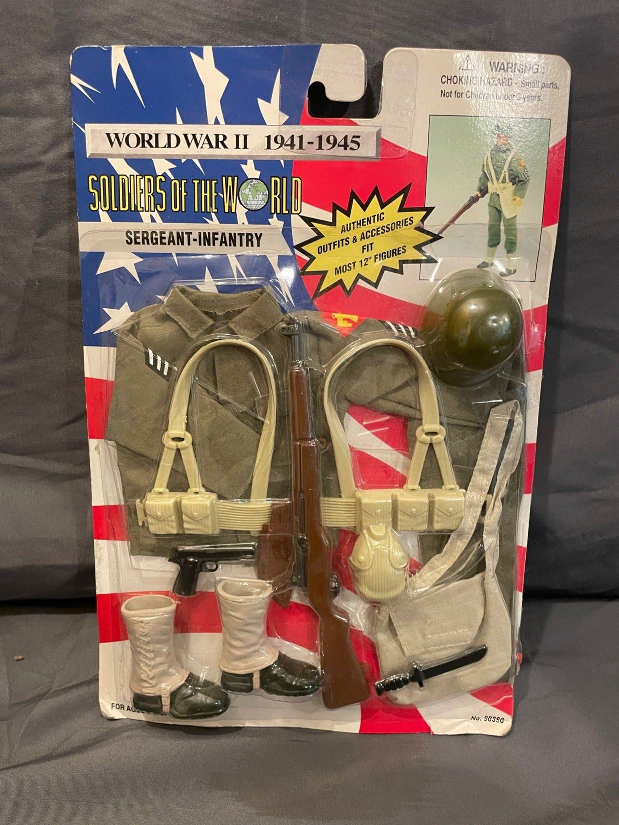 1/6 Scale WWII US Infantry Sergeant Web Gear Set - NIB SOTW Soldiers of the World