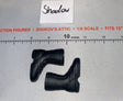 1/6 Scale Modern Era Black Military Combat Boots - GI Joe