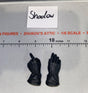 1/6 Scale Western Era Black Gloves Set
