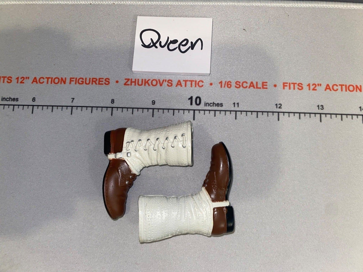 1/6 Scale WWII US White Boots with Leggings - SOTW