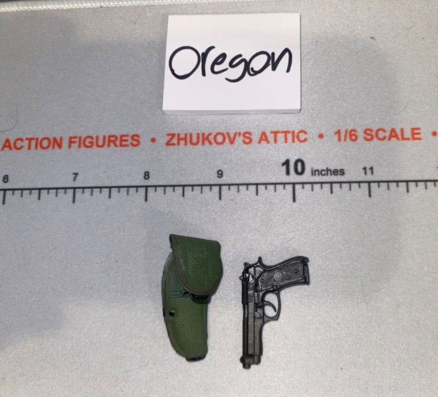 1/6 Scale Modern M9 Pistol and Holster Set - SOTW