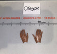 1/6 Scale Open Relaxed Hands Set - Medium Skin Tone
