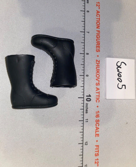 1/6 Scale Vintage Remake Black Lace-Up Boots - GI Joe