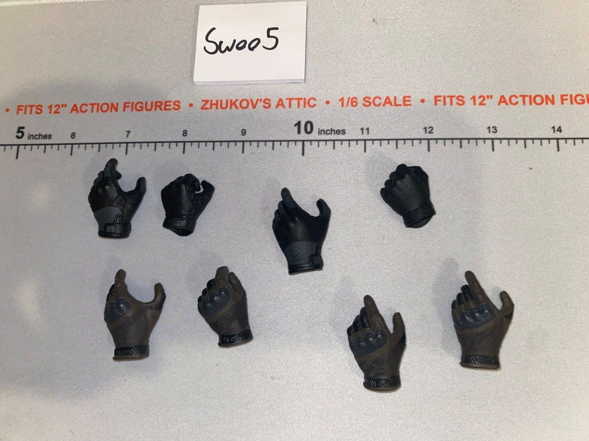 1/6 Scale Modern Era Gloved Hand Lot Left Only