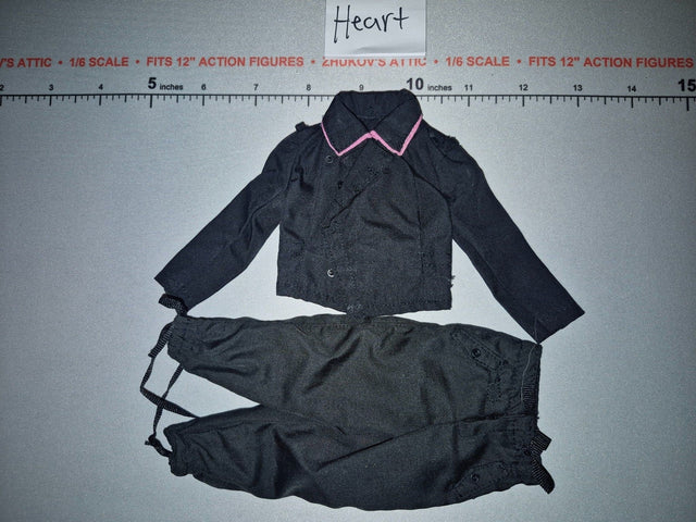 1/6 Scale WWII German Black Tanker Pants and Jacket Set - Dragon