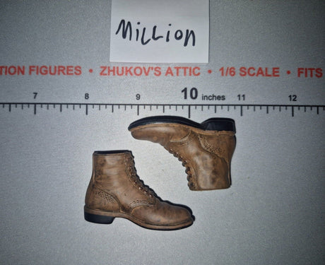 1/6 Scale WWII US Era Lace-Up Field Boots