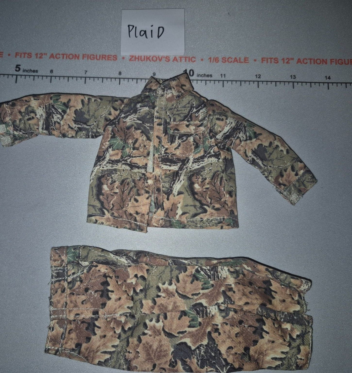 1/6 Scale Modern Civilian Woodland Camouflage Hunting Uniform