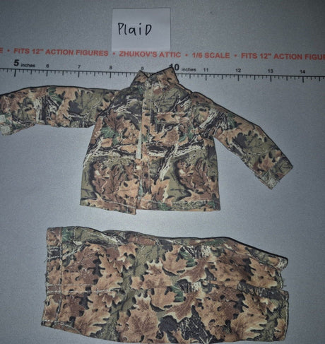 1/6 Scale Modern Civilian Woodland Camouflage Hunting Uniform