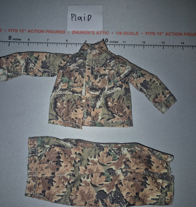 1/6 Scale Modern Civilian Woodland Camouflage Hunting Uniform