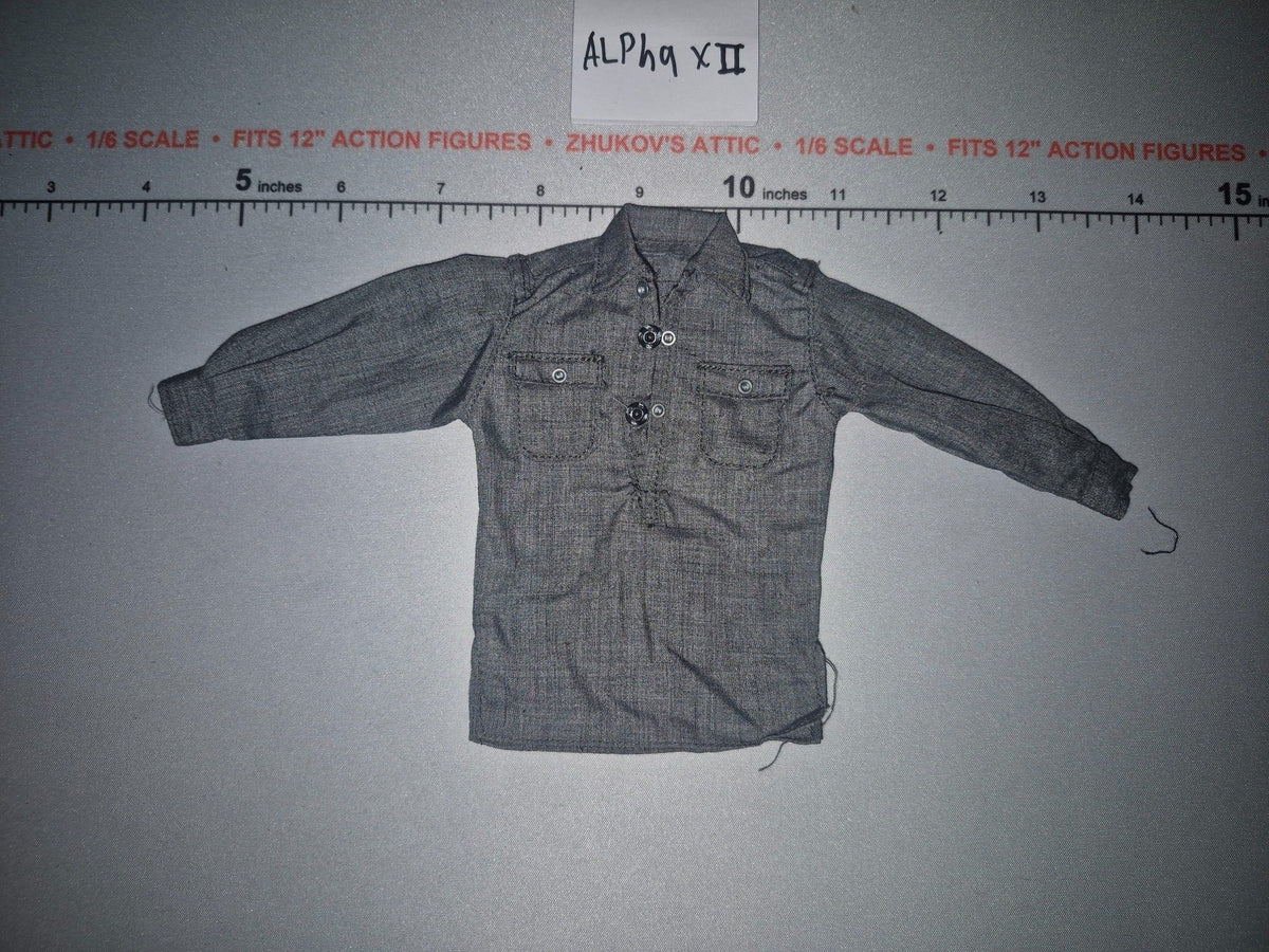 1/6 Scale WWII German Grey Work Shirt - Dragon