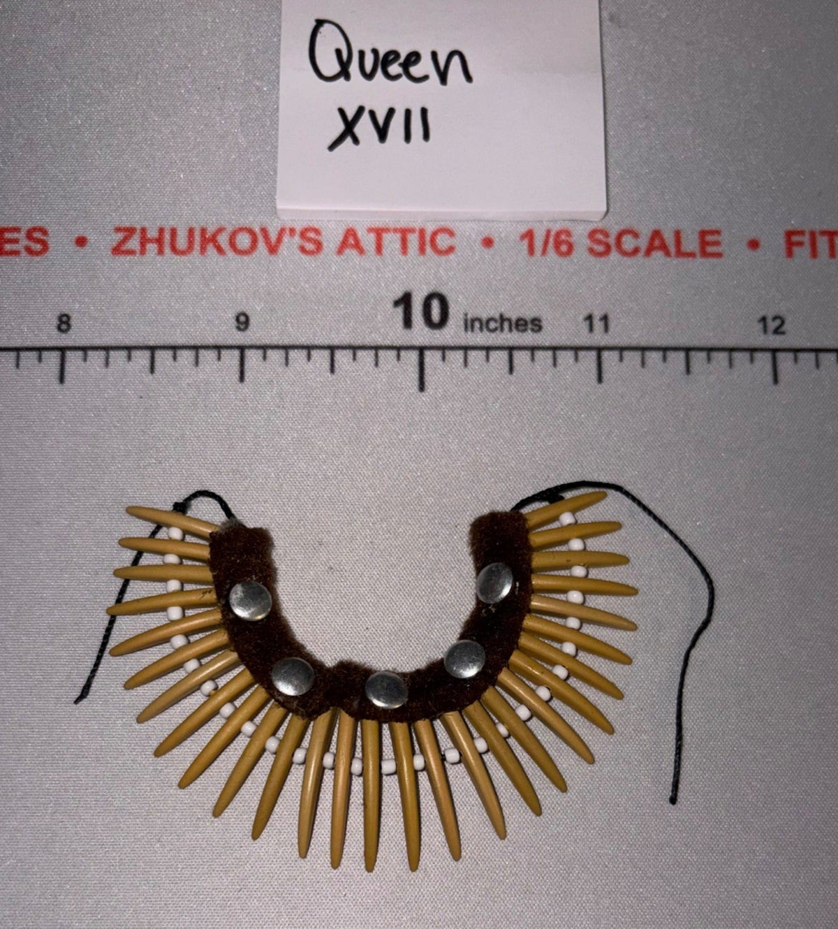 1/6 Scale Native American Western Era Bear Claw Necklace