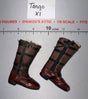 1/6 Scale WWII German Pilot Flight Boots - DID