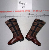 1/6 Scale WWII German Pilot Flight Boots - DID