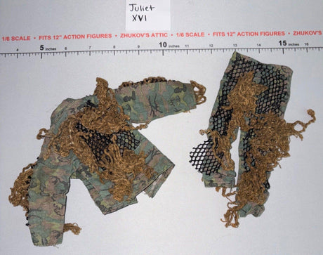 1/6 Scale Modern Era Sniper Ghillie Suit Uniform Set