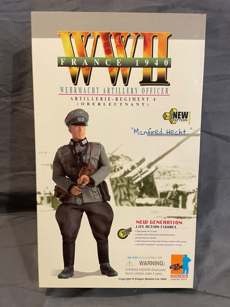 1/6 Scale WWII German Wehrmacht Artillery Officer Manfred Hecht - NIB Dragon