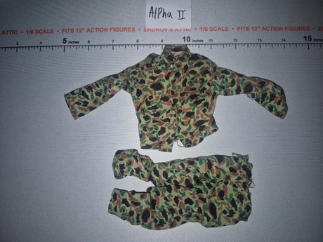 1/6 Scale Vintage Remake Marine Corps Camouflage Uniform Set - GI Joe