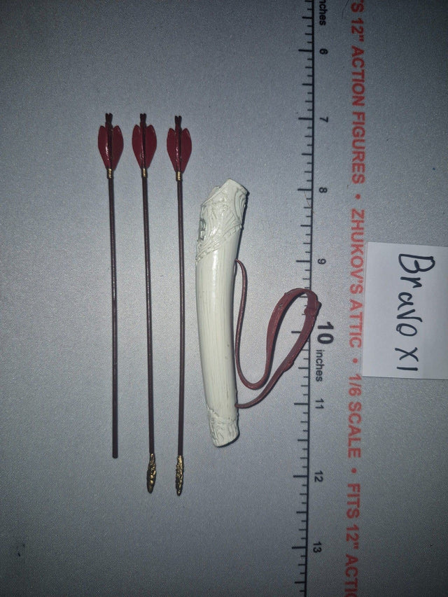 1/6 Scale Medieval Arrows and Quiver Set