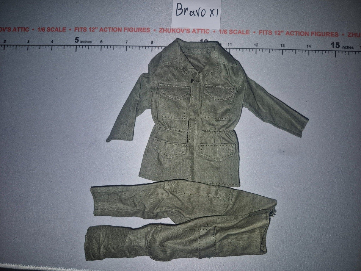 1/6 Scale WWII US Army M43 Uniform Jacket and Trousers Set - SOTW