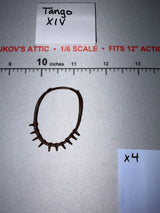 1/6 Scale Native American Spiked Bear Claw Collar Necklace - Johnny West