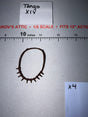 1/6 Scale Native American Spiked Bear Claw Collar Necklace - Johnny West