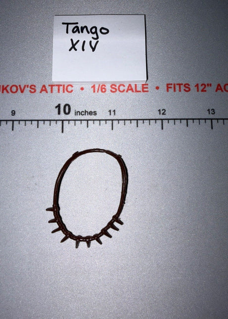 1/6 Scale Native American Spiked Bear Claw Collar Necklace - Johnny West