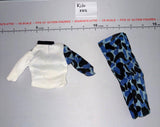 1/6 Scale Modern Era Blue Camouflage Two-Piece Uniform