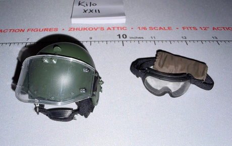 1/6 Scale Modern Era Russian Helmet and Dust Goggles Set - DAM