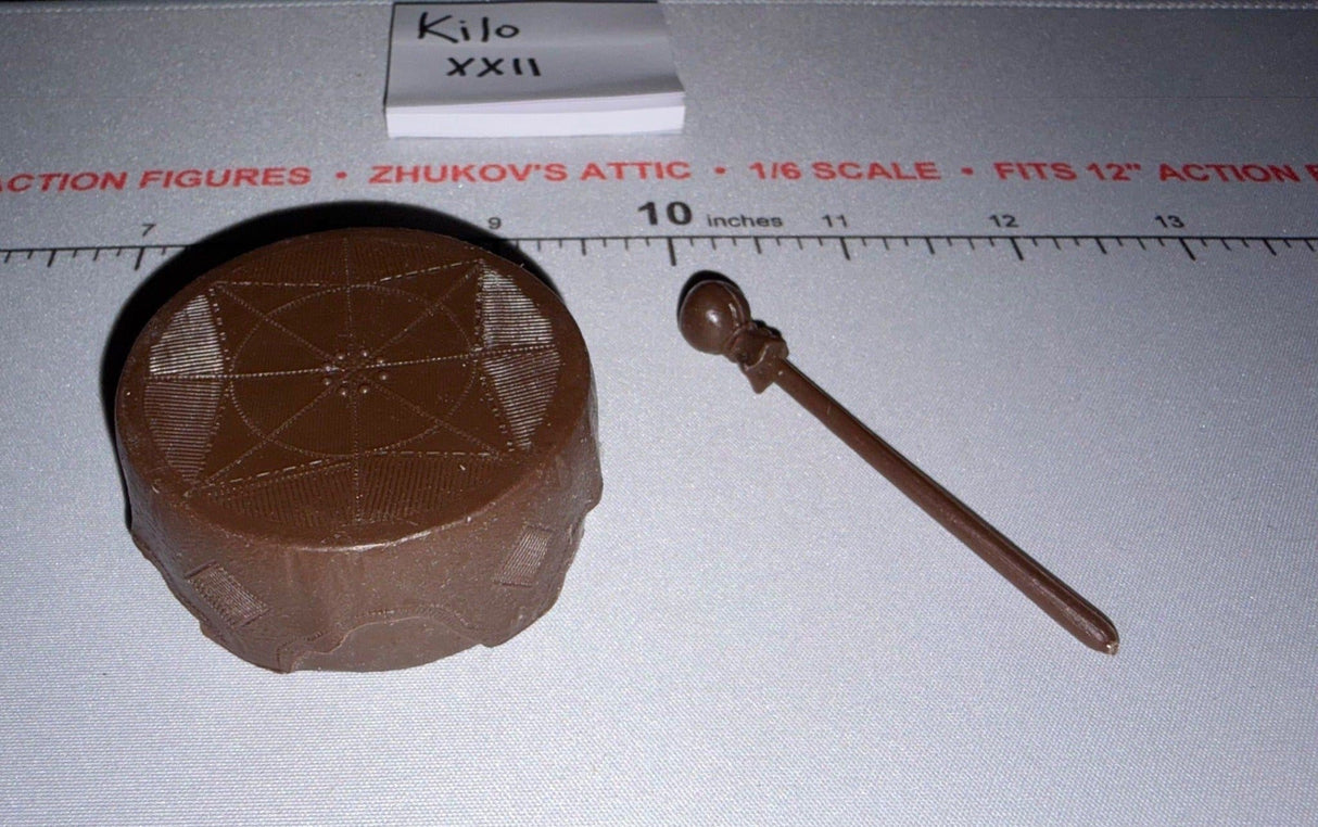 1/6 Scale Native American Drum with Mallet