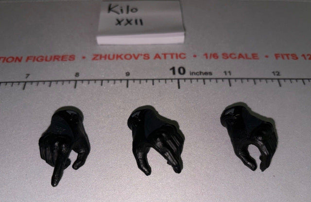 1/6 Scale Modern Era Tactical Gloved Hand Set