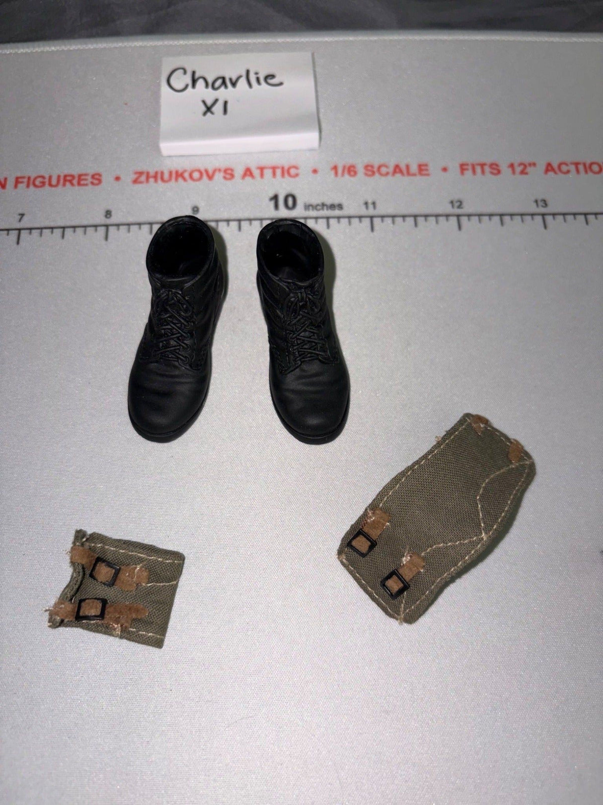 1/6 Scale WWII German Black Boots and Gaiters - BBI