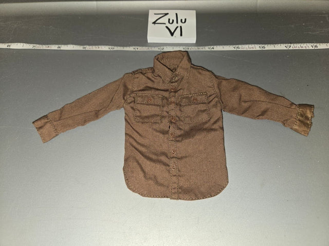 1/6 Scale WWII US Army Khaki Button-Up Field Shirt