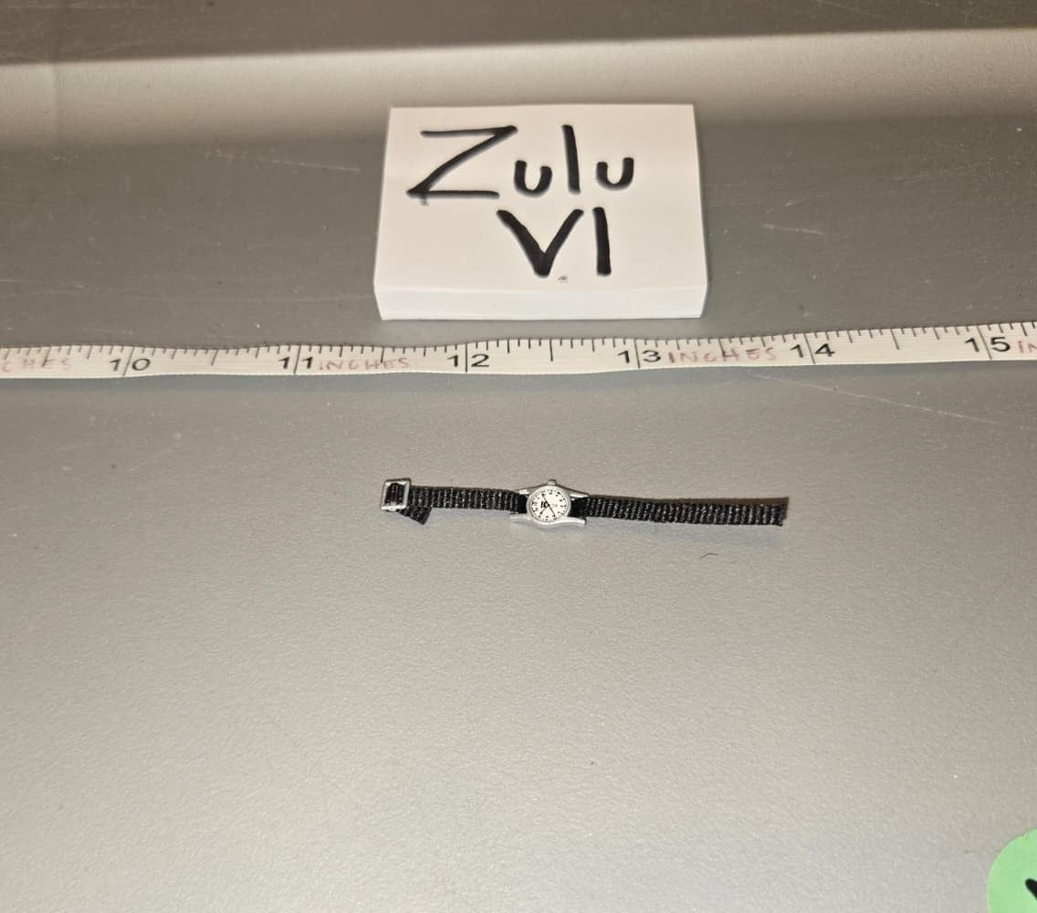 1/6 Scale Modern Era Wristwatch with Black Strap