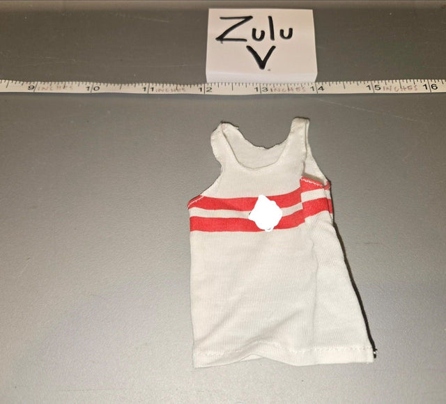 1/6 Scale WWII German White and Red Striped Undershirt