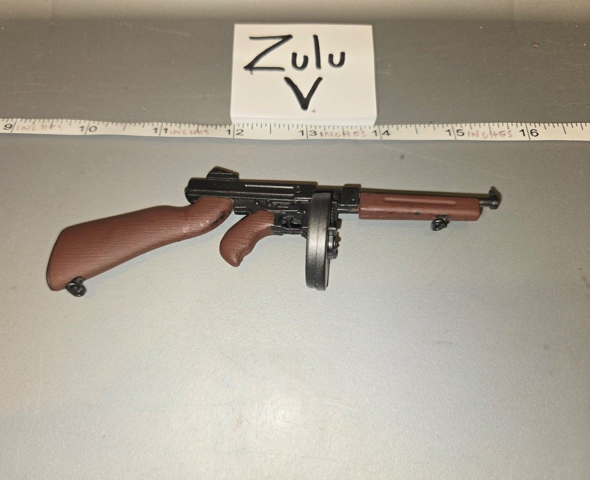 1/6 Scale WWII US Thompson Submachine Gun with Drum Magazine - SOTW