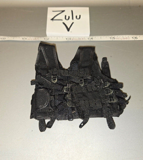 1/6 Scale Modern Era Black Tactical Vest