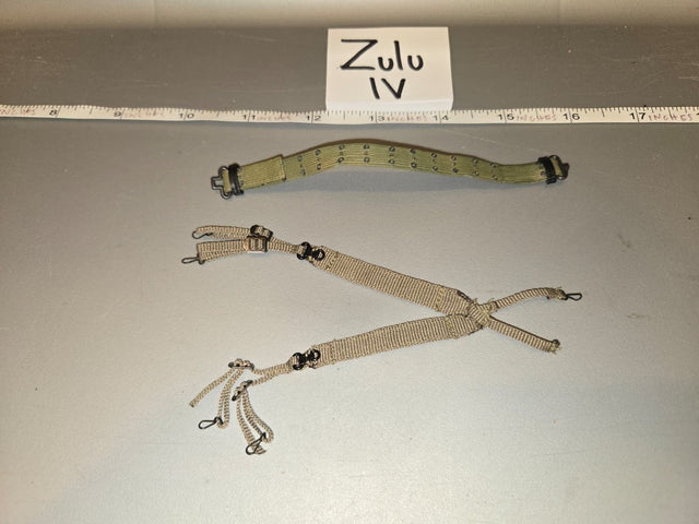 1/6 Scale WWII US Web Belt and Suspenders Set - Dragon