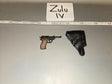 1/6 Scale WWII German Walther P38 Pistol and Holster - DID