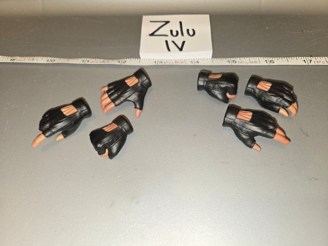 1/6 Scale Modern Era Fingerless Tactical Gloves Set